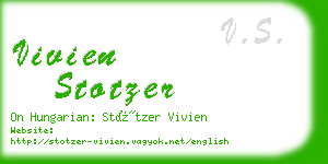 vivien stotzer business card